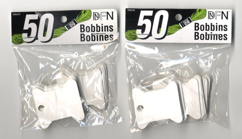 Janlynn ~ 100 NEW Cardboard Floss Bobbins CrossStitch Needlepoint #3002-01 - Image 2 of 3