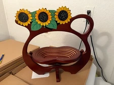 Sunflower Spiral Cut Foldable Basket New