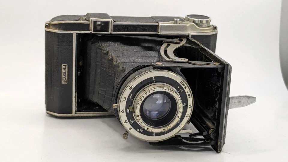 Appareil photo à soufflet Royer viseur intégré, format 6x6 ou 6x9 Roussel Trylor - Photo 4/4