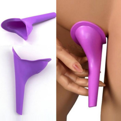 Women Urination Device Reusable Silicone Funnel Travel Driving Standing to Pee #