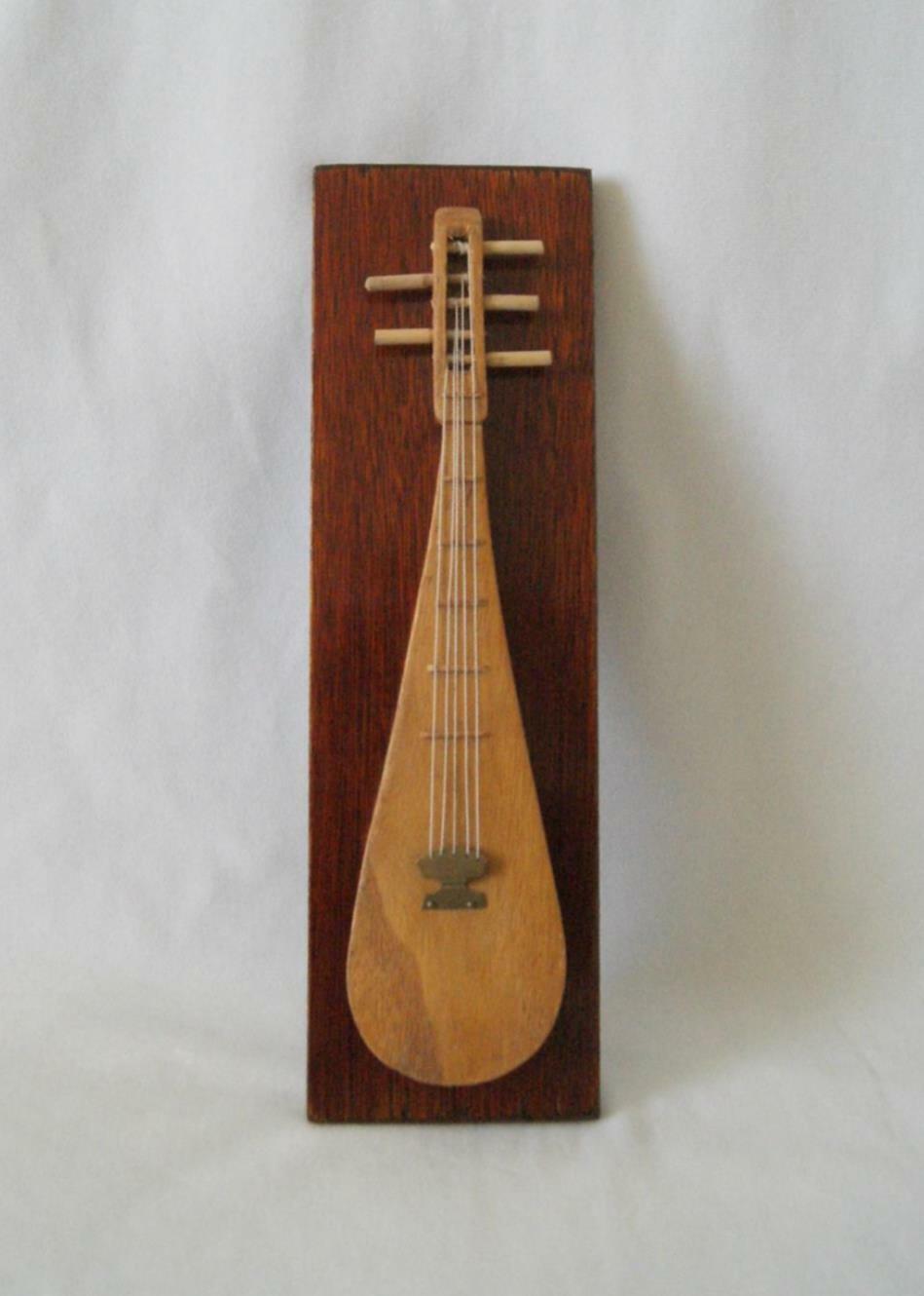 Marshall Asian Korean Mini Bipa Pipa 5 String Musical Instrument Guitar Lute 12"