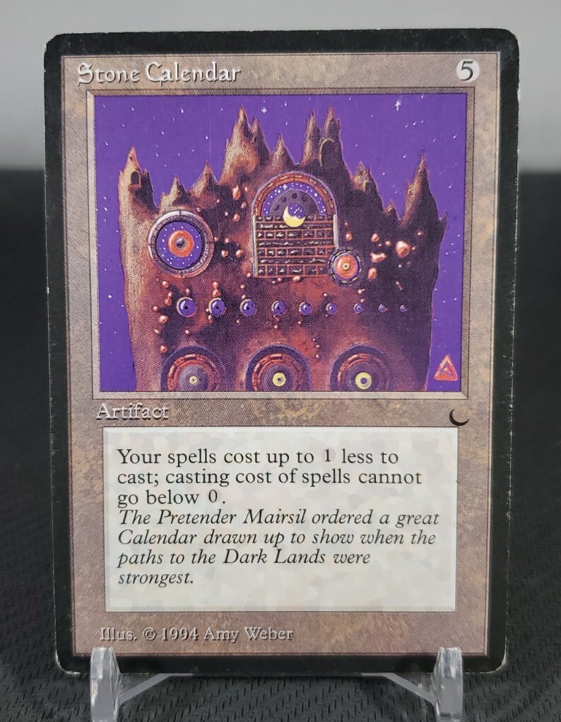 Magic the Gathering TCG: Rare Stone Calendar, The Dark (DRK) Regular Card 2