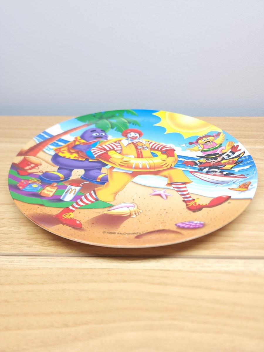 Vintage 1998 McDonalds Corporation Collectable Plastic Plate