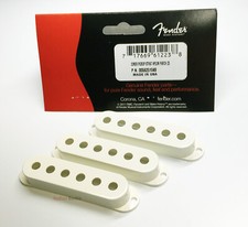 Genuine Fender PARCHMENT Strat/Stratocaster Pickup Covers - Set of 3