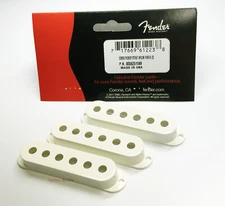 Genuine Fender PARCHMENT Strat/Stratocaster Pickup Covers - Set of 3