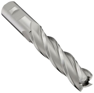 YG-1 E1034 High Speed Steel (HSS) Square Nose End Mill, Weldon Shank, Uncoate...