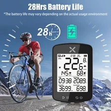 Bicycle GPS Wireless Computer eart Rate Monitor ANT+ Smart Speedometer US