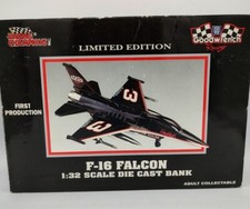 Racing Champions F-16 Falcon 1/32 Die Cast Bank 3 Dale Earnhardt 1st Production