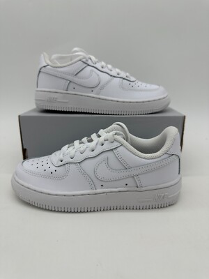 Nike Force 1 Low Pre School Size 11.5c White Leather Shoes DH2925 111
