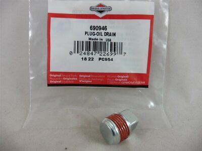 original Briggs & Stratton Ölablassschraube Ölstopfen Vanguard Intek Powerbuilt