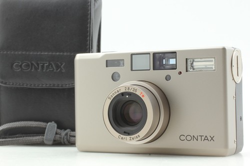 【TOP MINT w/ CASE】 Contax T3 Titan Silver 35mm Film Camera Single Teeth JAPAN