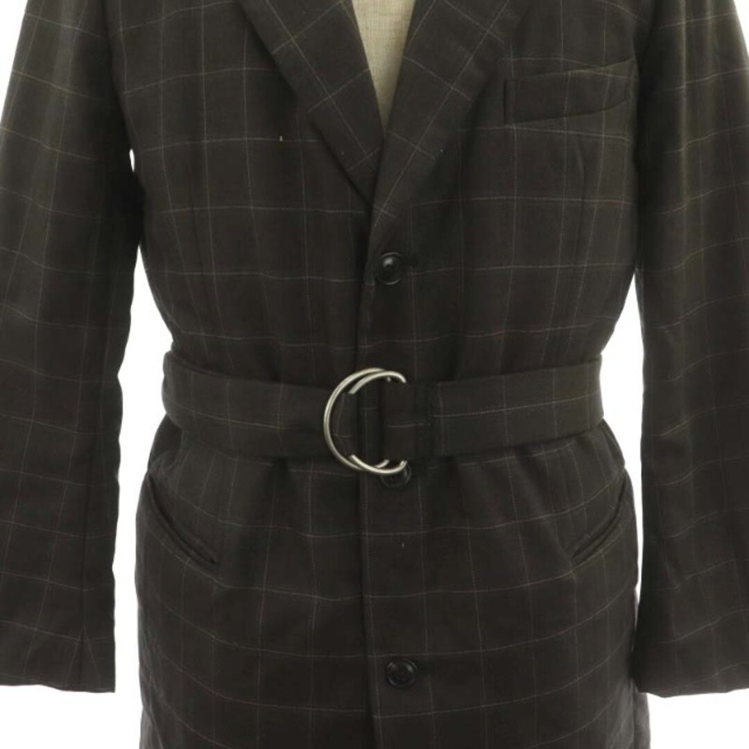 ジャケット・アウター SUNSEA 17aw W-face wool Chester coat SUNSEA Belted Chester Coat Outerwear Padding Check Wool