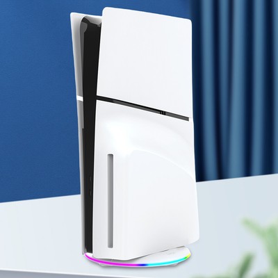 RGB Vertical Stand Stable Console Mount Dock Base Stand for PS5 Slim Console
