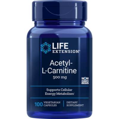 Life Extension Acetyl-L-Carnitine 500 mg 100 Veg Caps