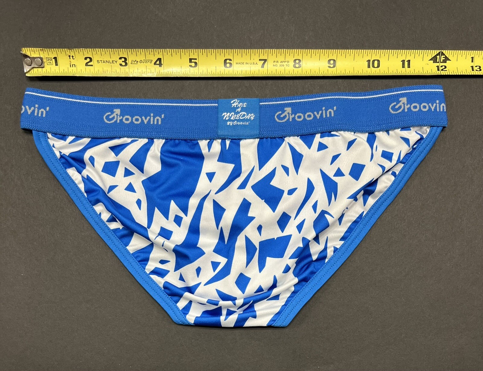 GROOVIN’ LowRise Tanga String Bikini Brief Underwear, Men’s Size Large, RARE! International