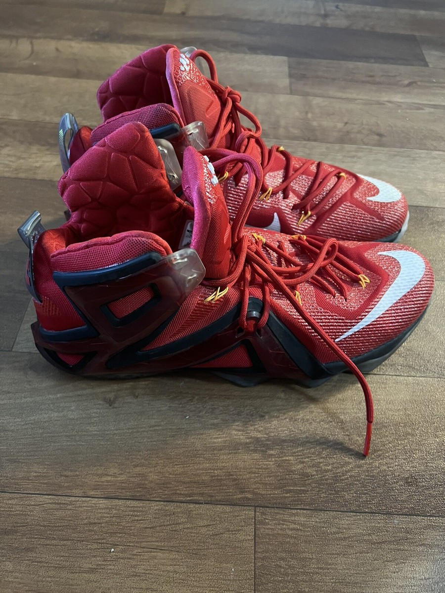Nike Lebron XII 12 Elite Team University Red 724559-618 Sz Nike Lebron XII 12 Elite Team University Red 724559-618 Sz