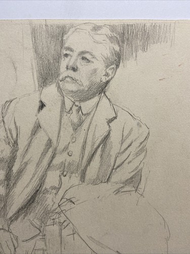 Antique Male Figure Still Life pencil Drawing Walter Richard Sickert - Picture 2 of 5