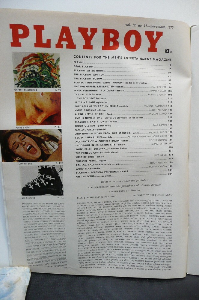 Playboy November 1970 Intact Centerfold of Avis Miller | eBay