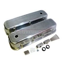 Big Block Chevy Nostalgic Cast Aluminum Valve Cover Tall Fin 396 427 454 BBC
