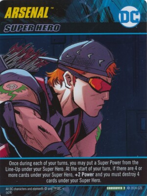 ARSENAL DC Comics Deck Building Game Oversized FOIL ART card ARROW