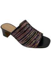 NYDJ Heeled Mules Gwen Black Multi