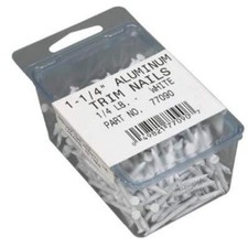Amerimax Home Products 77090 White Soffit Nails Durable Refinished Aluminum 3...