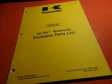 OEM FACTORY KAWASAKI 1983 JS550 A2 EXCLUSIVE PARTS LIST 10 PAGES