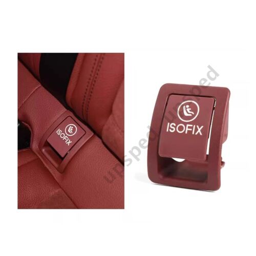 Red Child Seat Hook Anchor ISOFix Cover For Benz C Class W205 C200 C300 C350 New - Picture 3 of 9
