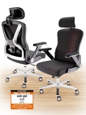 CLOUVOU Buerostuhl ergonomisch bis 200 kg PowerSeat Schreibtischstuhl Homeoffice
