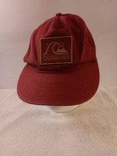 QUIKSILVER Snapback Red Cap, Trucker-Style. 0SFM