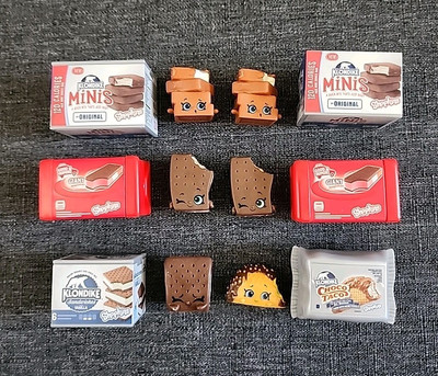 Shopkins Real Littles KLONDIKE + GOOD HUMOR ICE CREAM Lot Choco Taco, Neapolitan