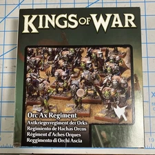 Kings of War Orcs Ax Regiment In Box 28mm Miniatures D&D Warhammer Mantic