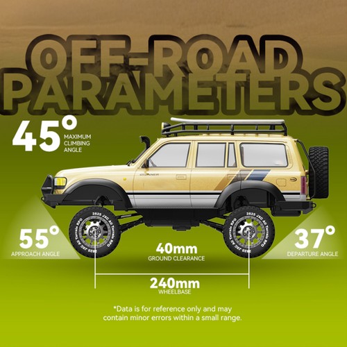 FMS 1/12 FCX10 RC Crawler Land Cruiser LC80 Toyota Licensed 4WD RC Rock Truck g4 - Picture 7 of 16