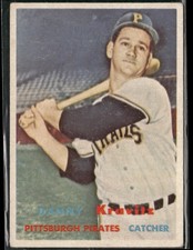 1957 Topps Danny Kravitz #267 Pittsburgh Pirates