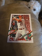 2021 Topps Holiday WalMart Mega Box Mike Trout #HW27 Angels Baseball Card