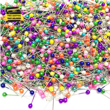 1500 PCS Sewing Pins 38 Mm Pearl Head Pins for Dressmaking Jewelry Components Fl