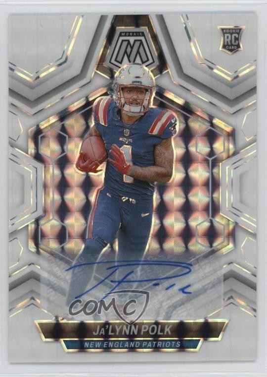 2024 Panini Mosaic Rookies Prizm Ja'Lynn Polk #337 Rookie Auto RC 19l7