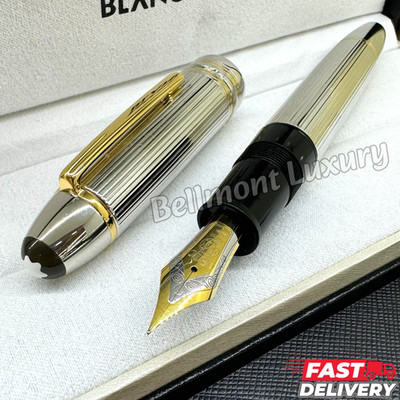 Montblanc Meisterstuck LeGrand Solitaire Sliver Barley Fountain Pen VIP Rare