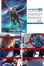 Nico Parker signed "HOW TO TRAIN YOUR DRAGON" 8x10 Photo EXACT PROOF Astrid ACOA