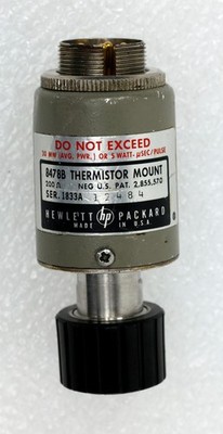 HP / Keysight 8478B Coaxial Thermistor Mount 10MHz - 18 GHz, tested & working