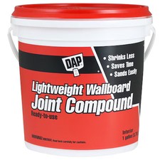 Dap 10114 Wallboard Joint Compound, 1 Gal, Tub, White, Lightweight Wallboard