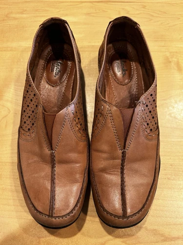 CLARKS Mocassino donna Clark Brand Artisan Kessa Grace scarpe in pelle taglia 7M