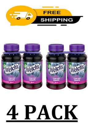 (4 Pack) Welch's Concord Grape Jelly (TOTAL 120 oz) *FAST SHIPPING*