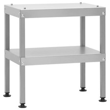 BBQ Pizza Oven Table Outdoor Smoker Stand Prep Workstation Steel