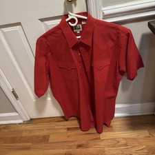 ely cattleman pearl snap shirt xl