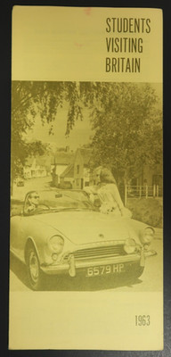 Students Visiting Britain 1963 Travel Souvenir Pamphlet Booklet Colleges Hostel