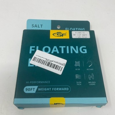 SF Saltwater Fly Line WF-11F 90FT Light Blue Floating Welded Loops