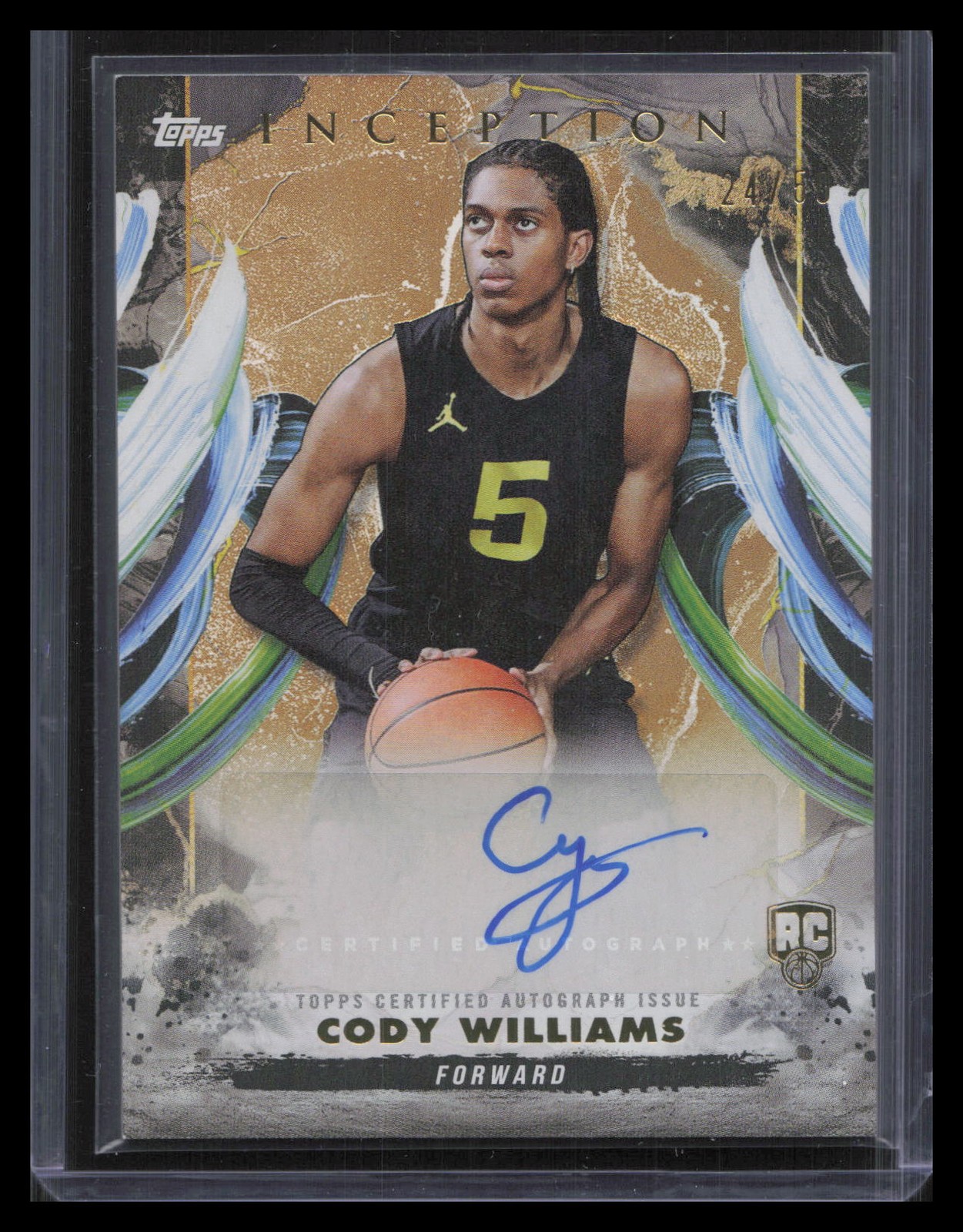 Cody Williams Gold Rookie Auto /50 2024-25 Topps Inception #RA-CW