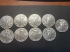 (9) 2024 American Silver Eagle 1oz .999 Silver UNC lot of 9