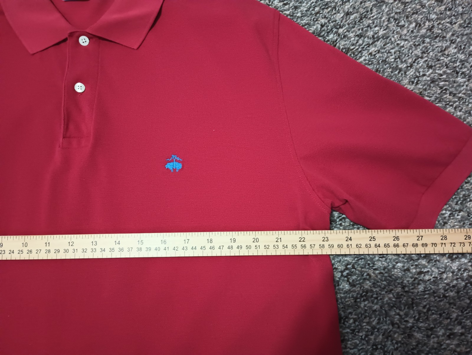 Brooks Brothers Polo Shirt Men's XL Red Short Sleeve 100% Cotton  thumbnail 7